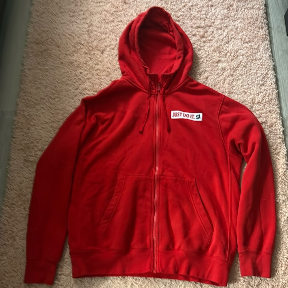 Red Nike zip up